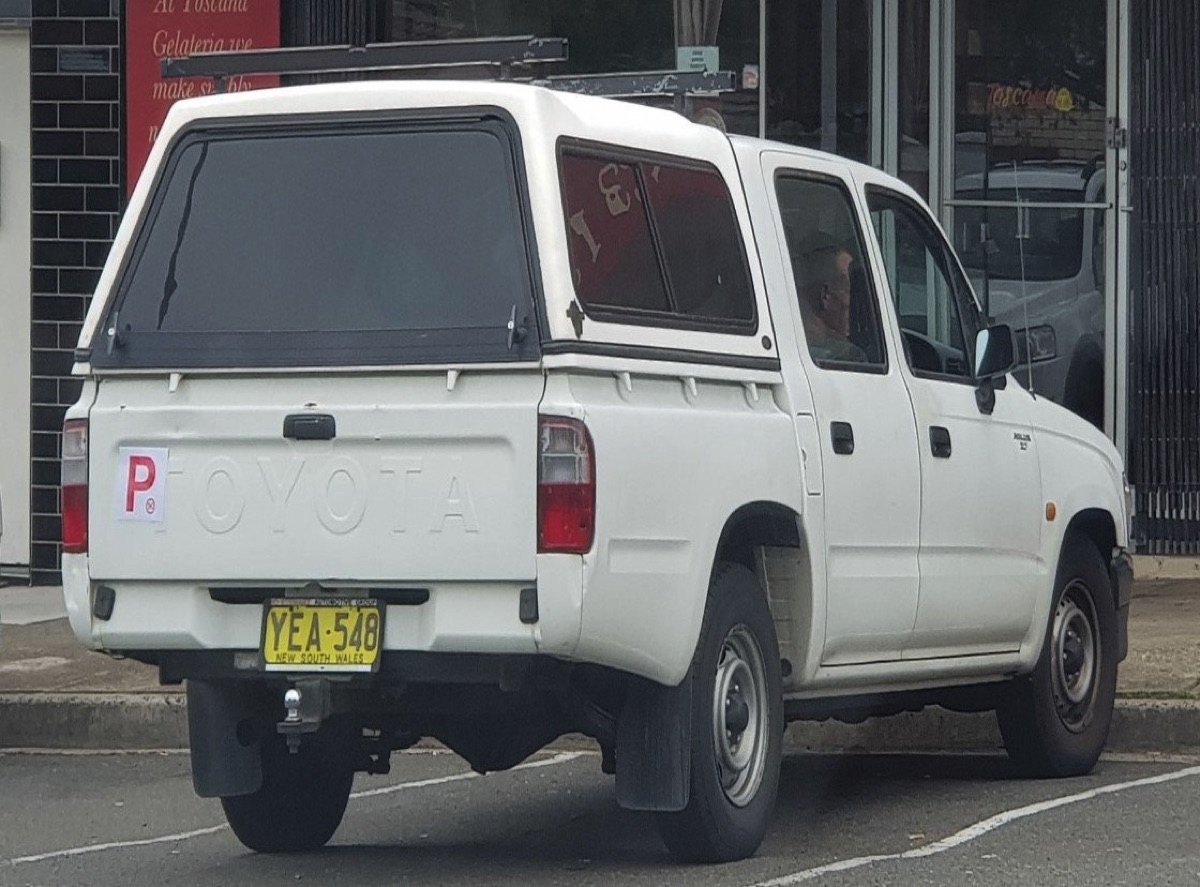 Trent McKechnie vehicle – a 2000 model Toyota Hilux utility with registration YEA-548.
