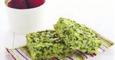 Cheese, Spinach and Zucchini Rice Slice